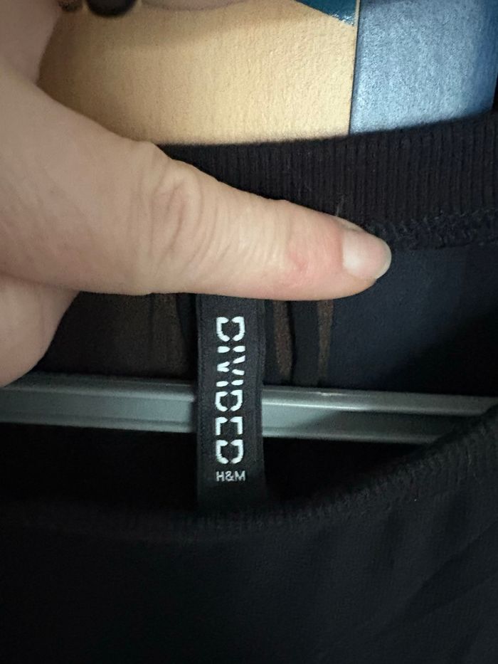 Tunique forme pull H&M voile noir - photo numéro 2