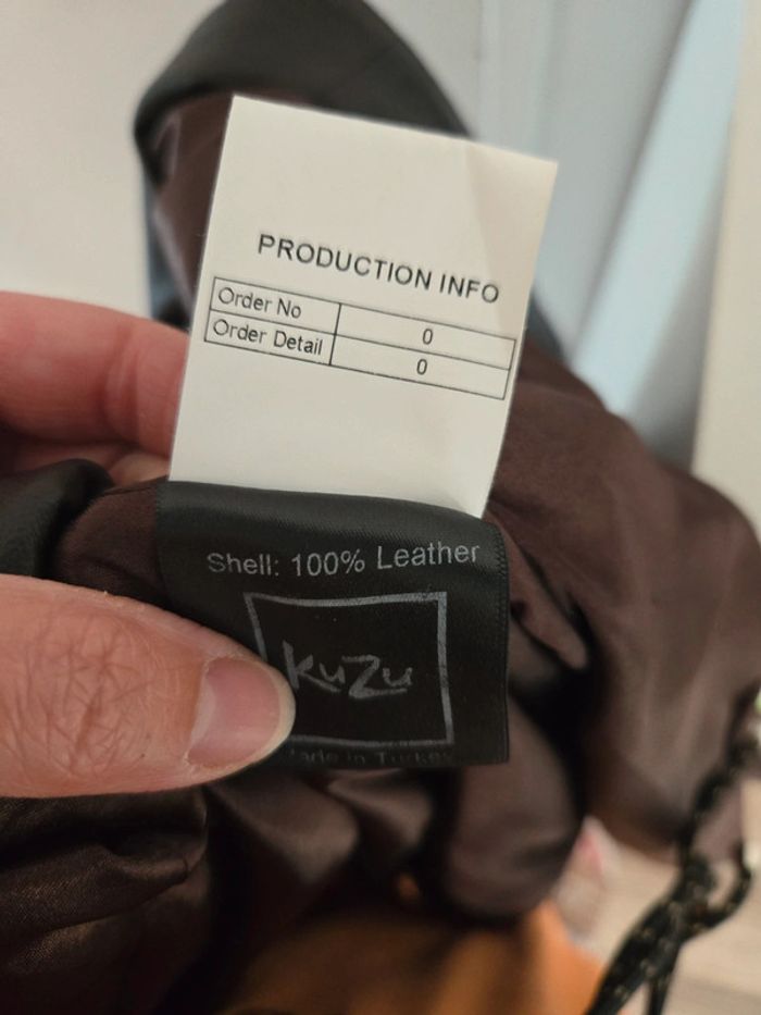 Blouson cuir xxl mais taille plus 38 - 40 - photo numéro 6