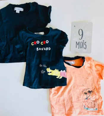 Lot de 3 t shirt manches courtes
