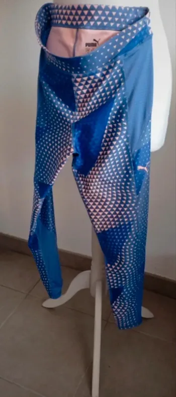 Legging Puma bleu à motifs – Taille L (13-14 ans)