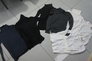 lot tee shirt col roulé