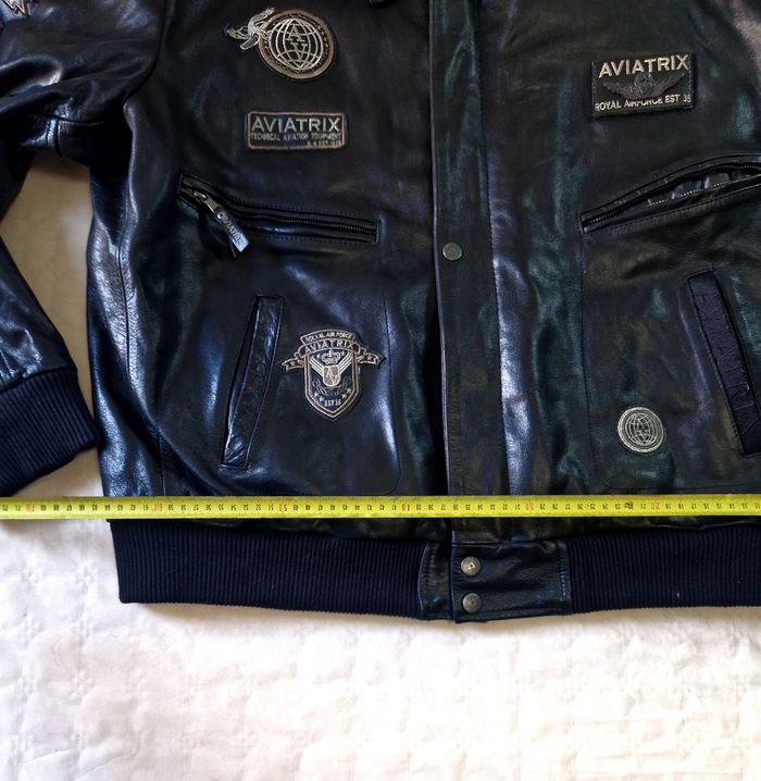 Blouson  cuir  , homme  , bombers  , Aviatrix  , taille  6XL - photo numéro 9