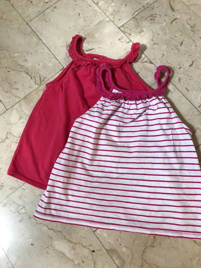 Lot de 2 Tops à bretelles Okaïdi 8 Ans