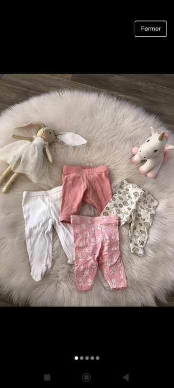 Lot  de 7 leggings 1mois