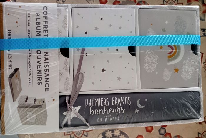 Coffret de naissance OSTARIA Les Minois – Album & souvenirs – Neuf - photo numéro 8