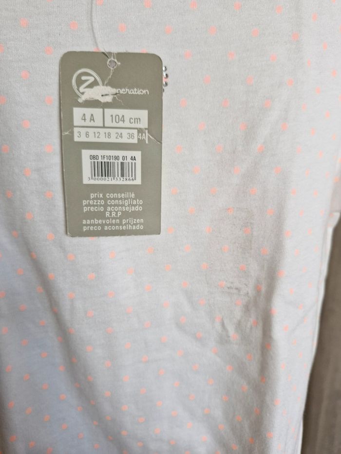 T-shirt manches courtes enfant fille 4 ans Grain de blé Coton - photo numéro 2