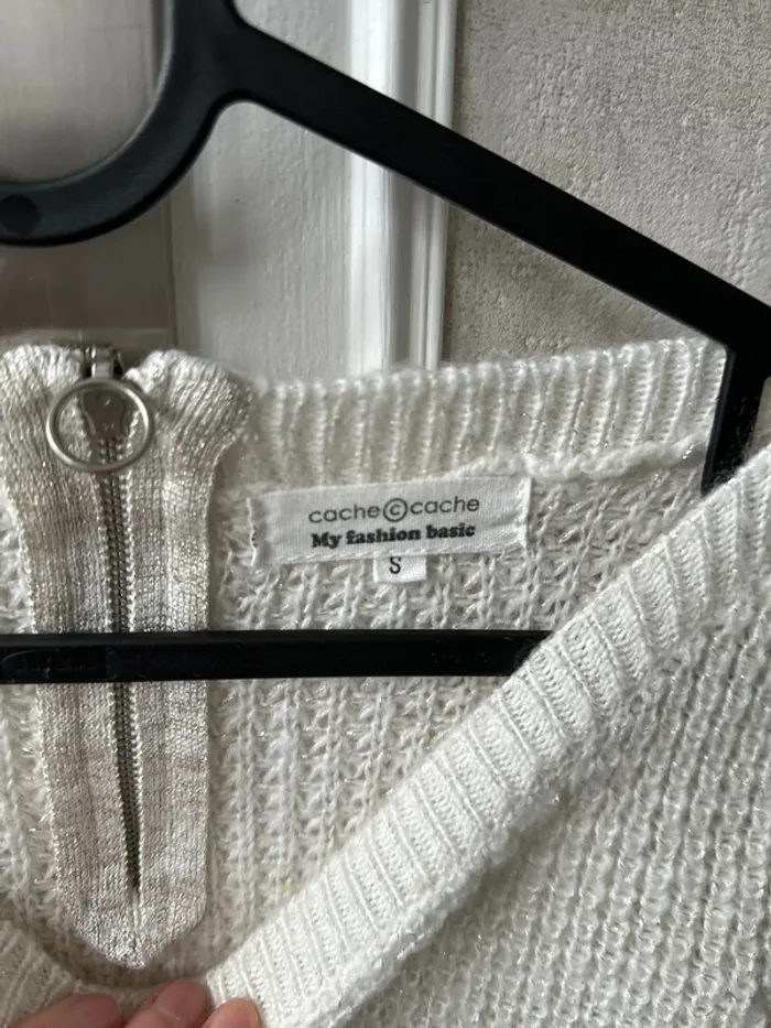 Pull blanc - photo numéro 2