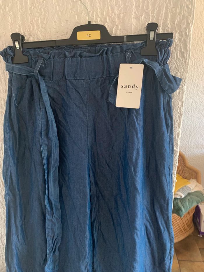 Pantalon fluide effet jean - photo numéro 2