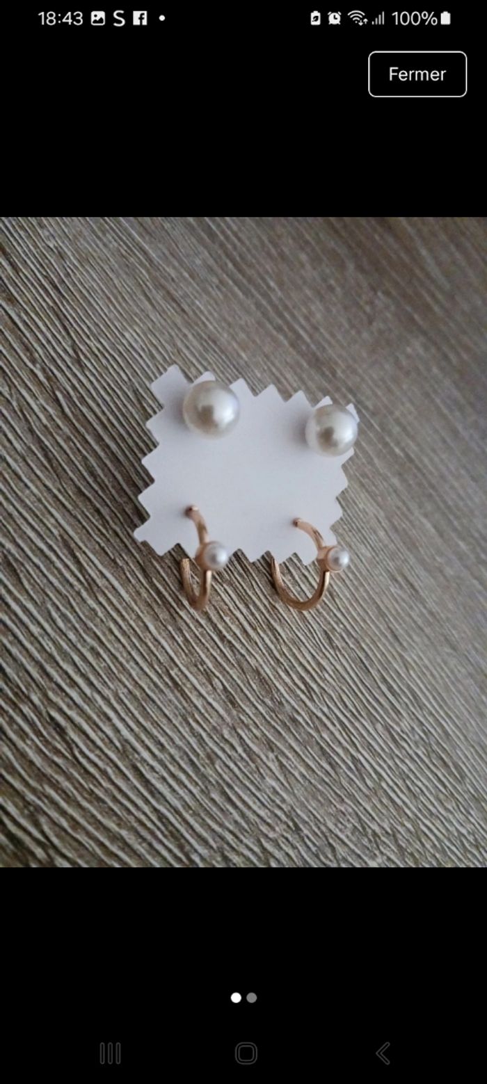 Boucles d'oreilles acier inoxydable