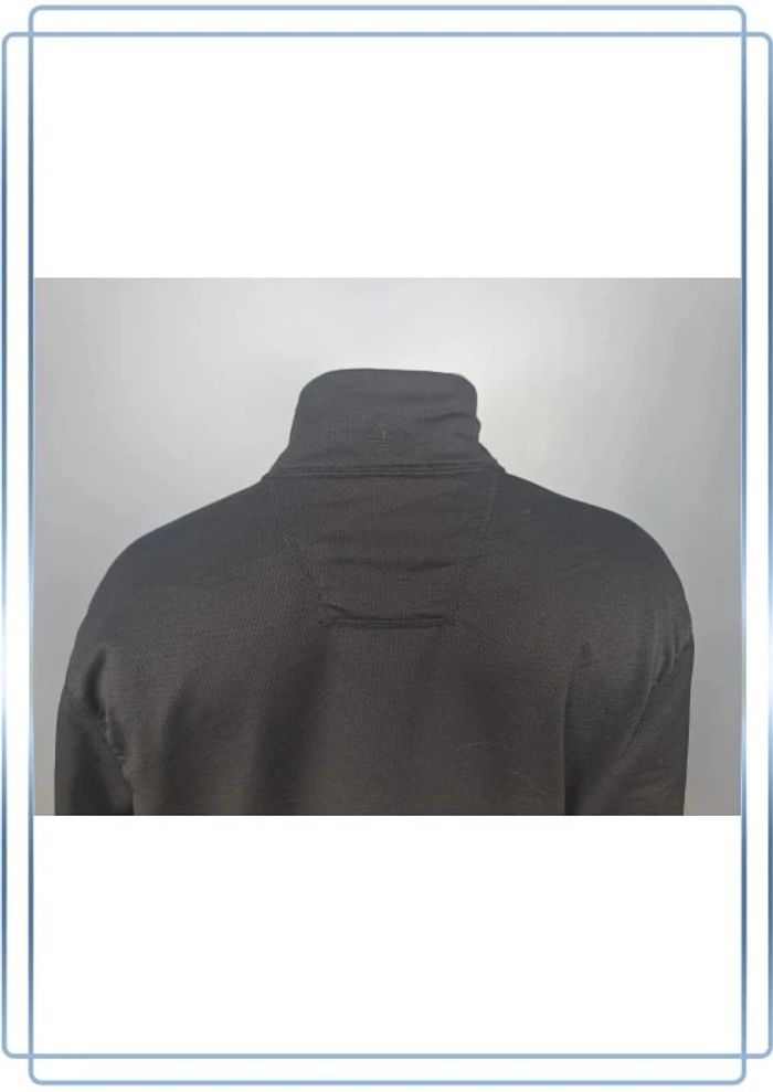 Sweat quart de zip vintage timberland noir homme- taille L - brodé (366) - photo numéro 7