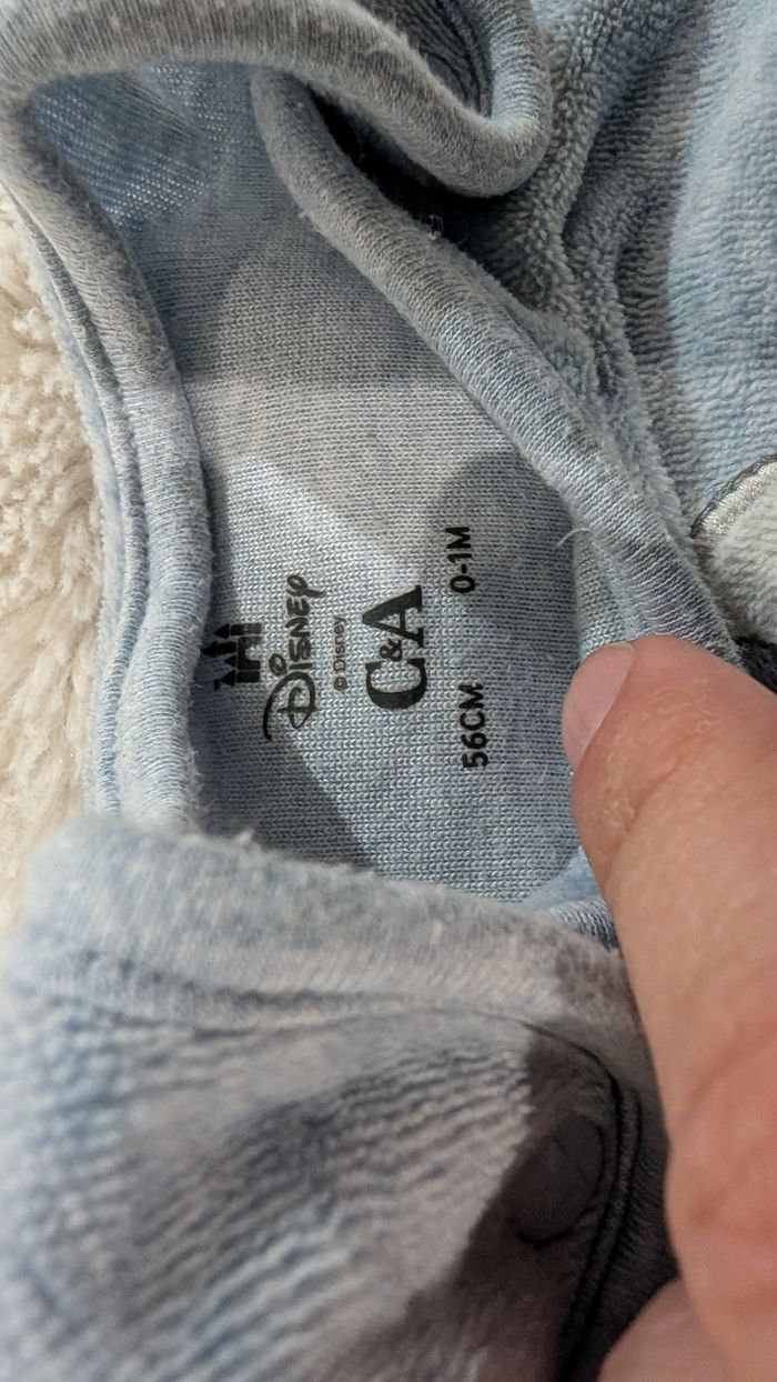 Pyjama salopette C&A taille 1 mois - photo numéro 5