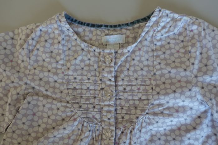 Blouse  fleurie bébé fille 12 ans - photo numéro 3