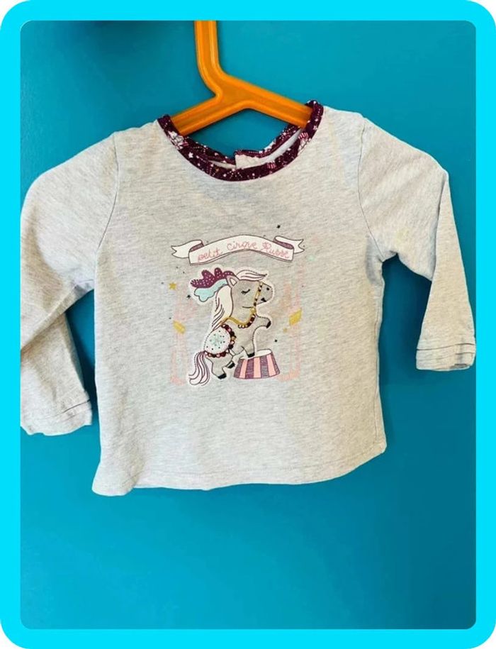 Adorable t-shirt manches longues 18 mois sergent major