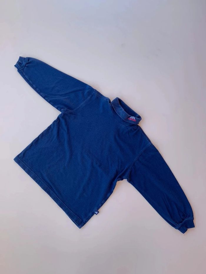 T-shirt manches longues col cheminée Adidas 8ans - photo numéro 4