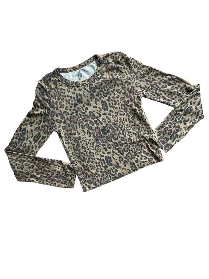 Pull à motifs léopard taille M très bon état - photo numéro 2