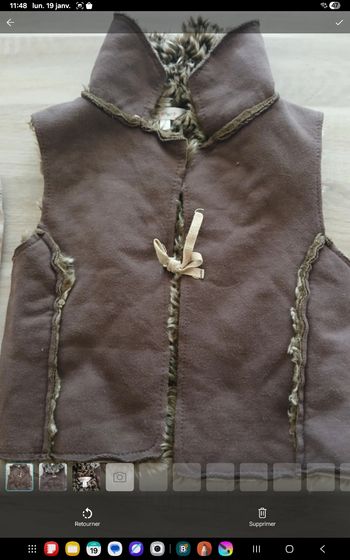 Gilet sans manches en daim pf421
