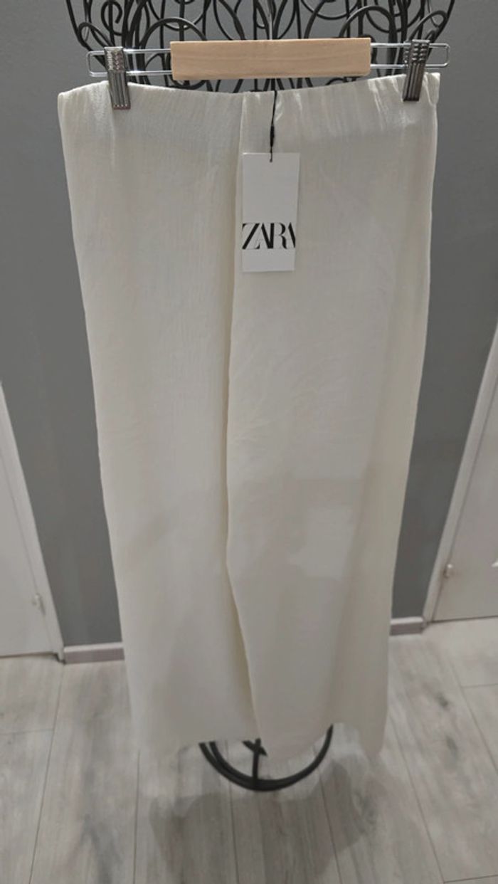 Pantalon large Zara Drapé devant - photo numéro 5
