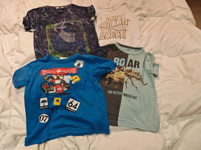 Lot de 4 t-shirts manches courtes 6 ans