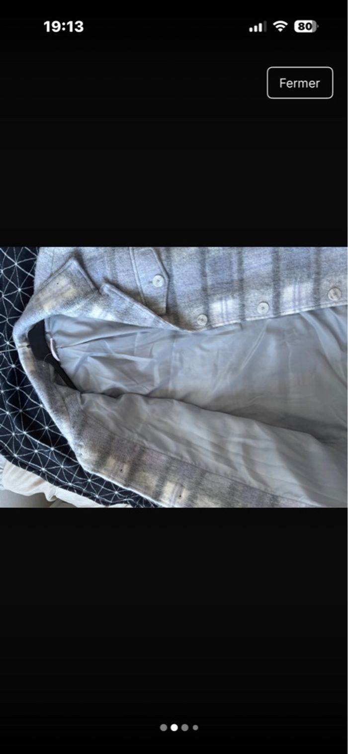 Veste à carreaux camaïeu - photo numéro 2