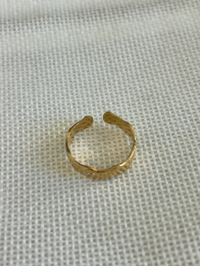 Bague dorée style vintage - photo numéro 5