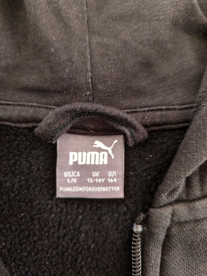 Sweat zippé Puma fille 13/14 ans , excellent état - photo numéro 3