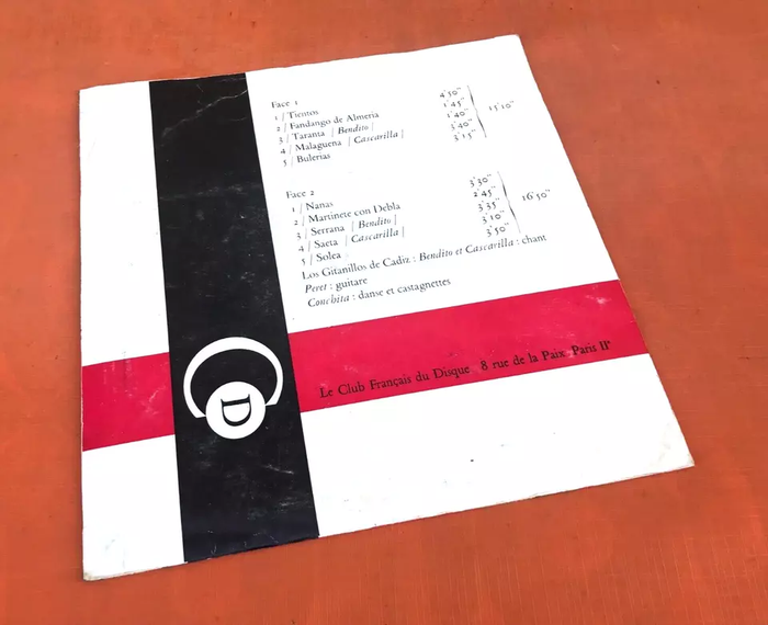 Vinyle 33 tours (25cm) Los Gitanos de Cadiz Chants Populaires Andalous (1956) - photo numéro 3