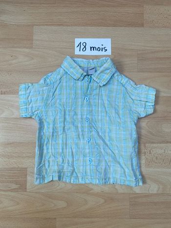 Chemise été 18 mois Toutcomptefait