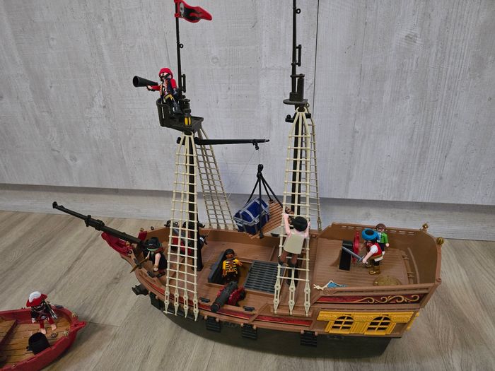 Lot playmobil pirates bateau chaloupe et barque - photo numéro 3