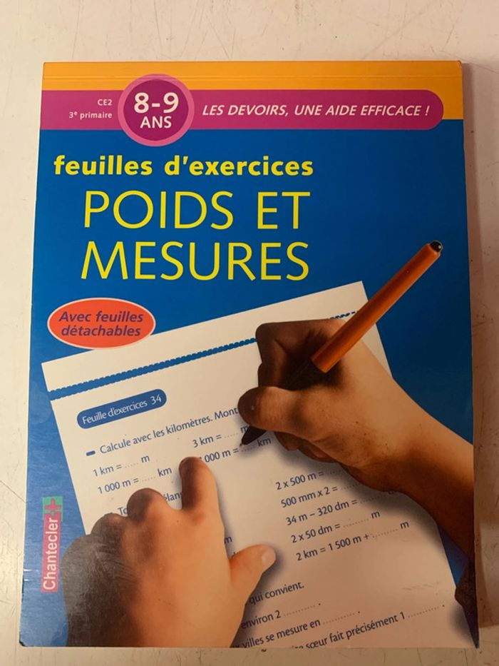 Livre Feuilles d’exercices 8-9 ans