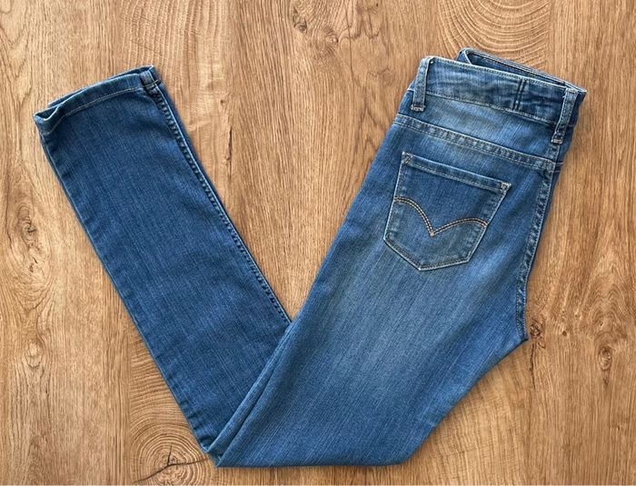 Jean/pantalon bleu Levi's 711 Skinny pour fille, taille 14 ans - photo numéro 3