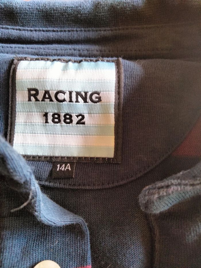 Polo manches longues bicolore en 14 ans racing 1882 - photo numéro 2