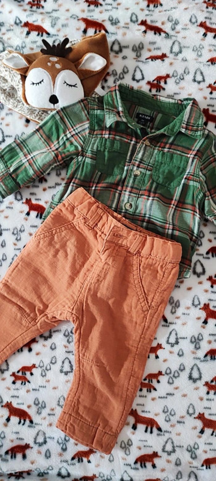 Ensemble garçon chemise et pantalon