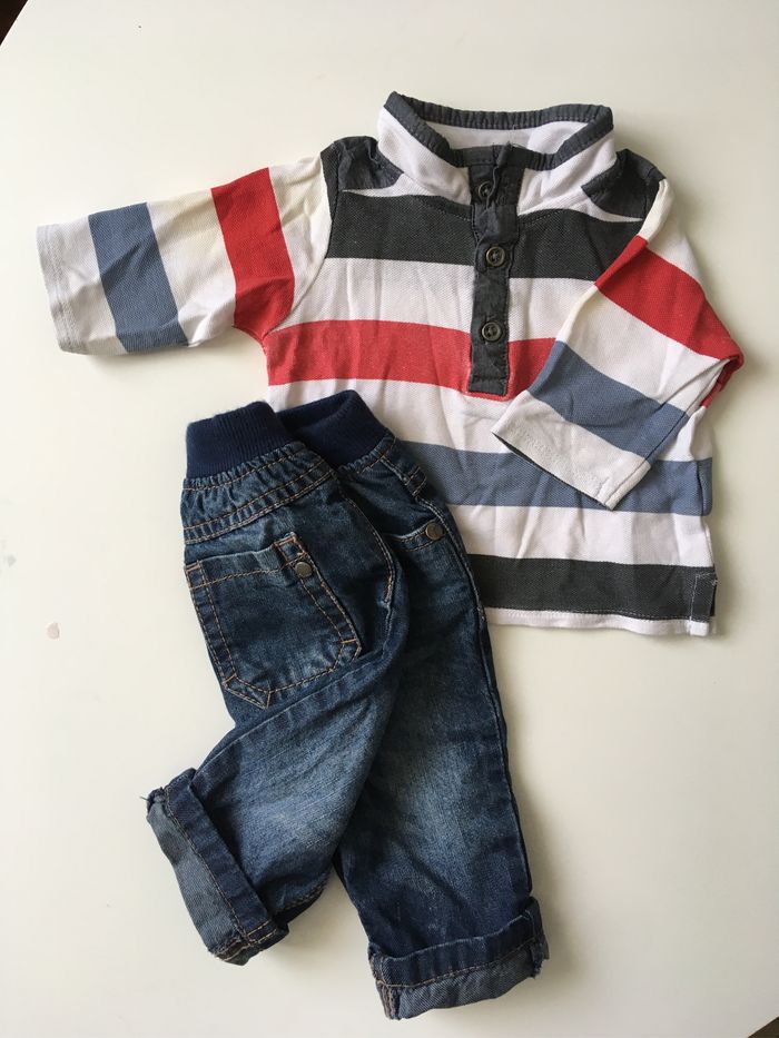 Ensemble polo et pantalon 3 mois