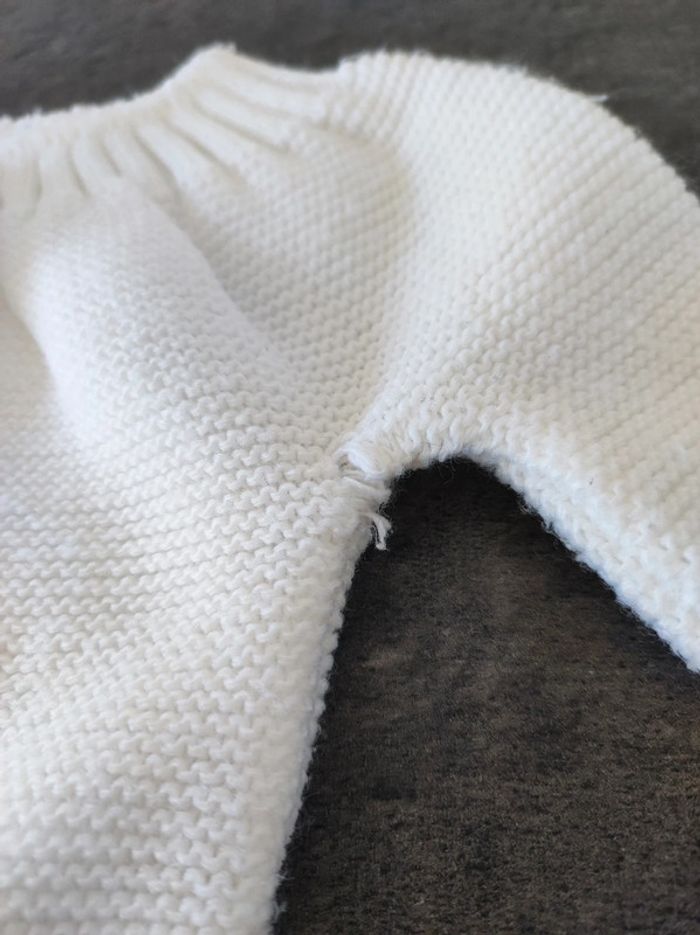 Gilet naissance blanc - photo numéro 2