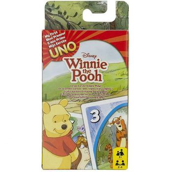 MATTEL MON PREMIER UNO JUNIOR WINNIE L'OURSON JEU DE CARTE 54480