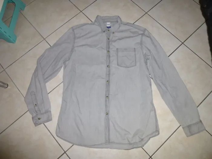 chemise manche longue JULES grise taille XXL