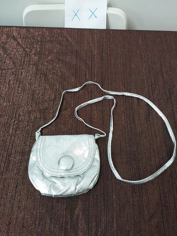 Sac bandoulière argentée