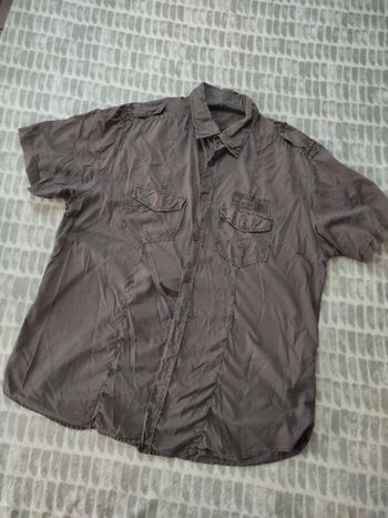 Chemise manches courtes marron Jules taille Xl 42