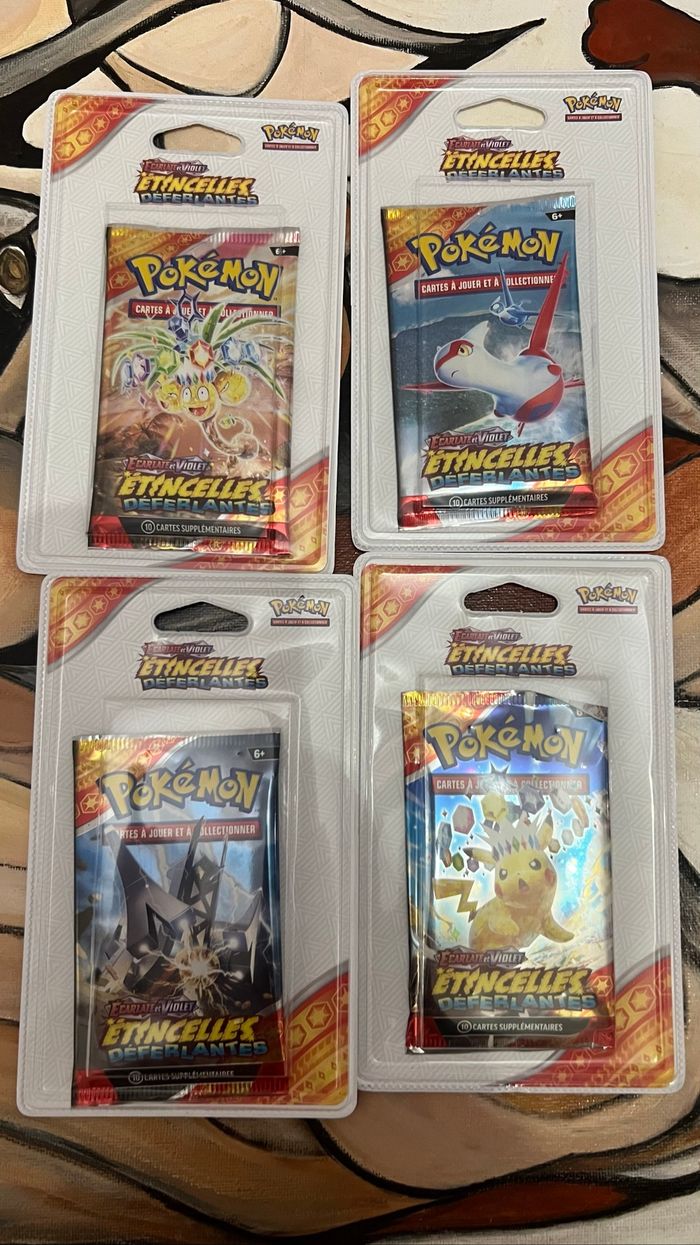 Art set blister plastique Pokémon ev8 étincelle déferlante