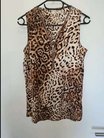 Haut motif léopard taille 36 38