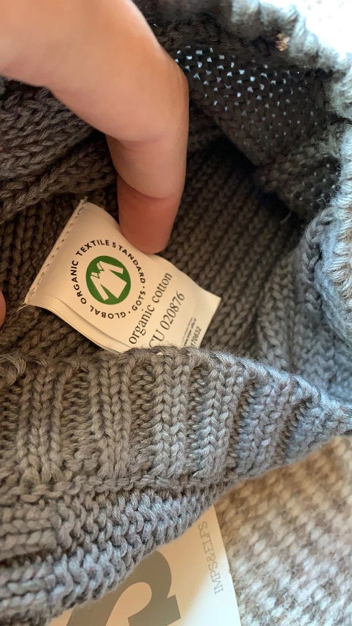 Bonnet avec fermeture sous le manton en coton bébé - photo numéro 5