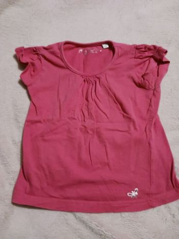 Tee-shirt rose 4 ans