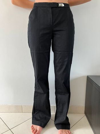 Pantalon noir rayé Naf Naf 38