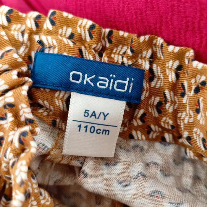 Pantalon fluide fille imprimé graphique Okaïdi – taille 110 cm – 5 ans – Neuf A1320 - photo numéro 6