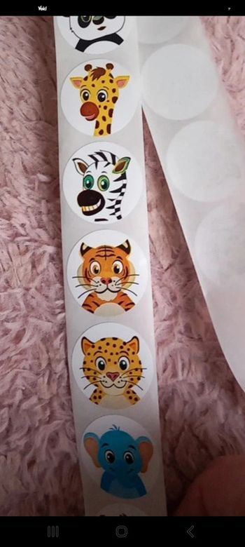 30 étiquettes animaux