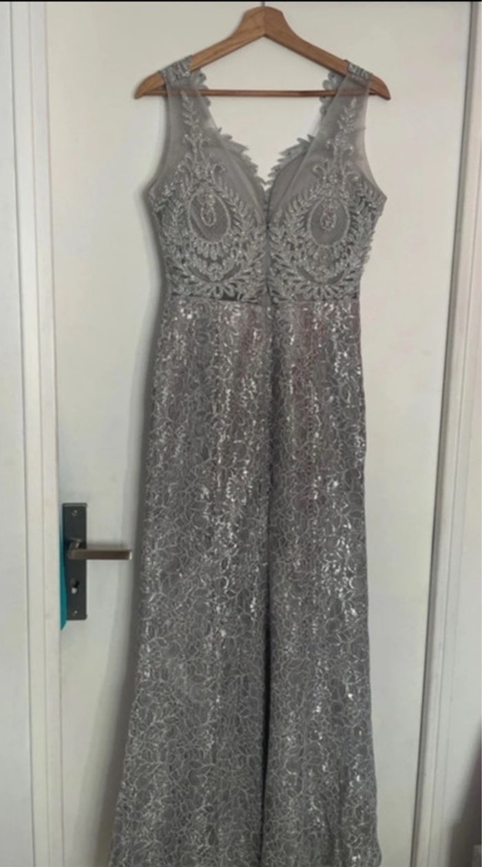 Robe de soirée gris - photo numéro 4