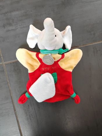 Doudou marionnette elephant