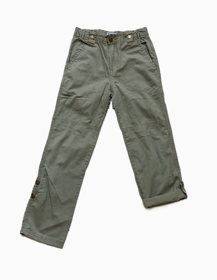Pantalon vert kaki. Pantacourt. U collection. Coton. Taille 10 ans. 140 cm - photo numéro 2