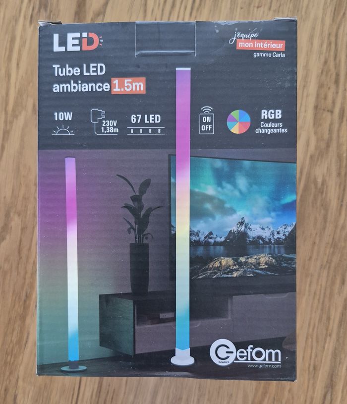 Tube LED Ambiance 1.5m - 67led 10w RGB - Neuf