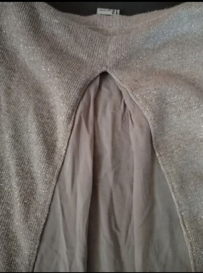 Gilet élégant dorée pailleté "Tape à l'œil" comme neuf - photo numéro 9